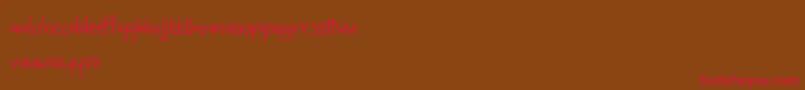 BmdSomethingInYourEyes Font – Red Fonts on Brown Background