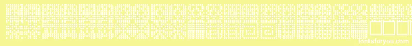 Tilethings Font – White Fonts on Yellow Background