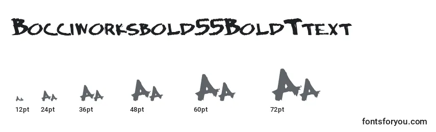 Bocciworksbold55BoldTtext Font Sizes