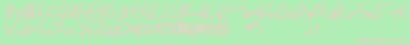 Cheap Font – Pink Fonts on Green Background