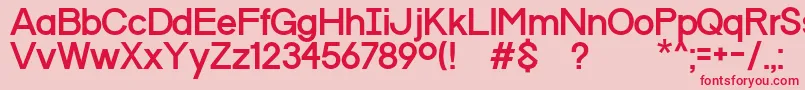 ProgressOrdinMac Font – Red Fonts on Pink Background
