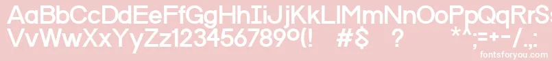 ProgressOrdinMac Font – White Fonts on Pink Background
