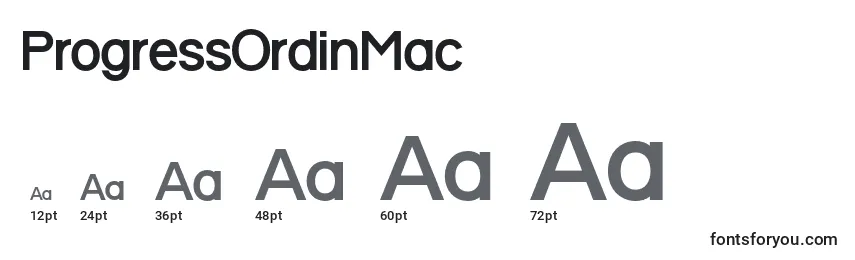ProgressOrdinMac Font Sizes