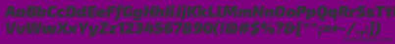 Exo2Blackitalic Font – Black Fonts on Purple Background