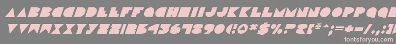 Weitere Informationen zur DiscoDeckItalic-Schriftart DiscoDeckItalic-Schriftart – Rosa Schriften auf grauem Hintergrund