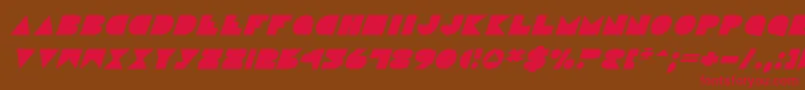 fuente DiscoDeckItalic – Fuentes Rojas Sobre Fondo Marrón