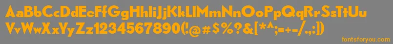 CatRhythmus Font – Orange Fonts on Gray Background