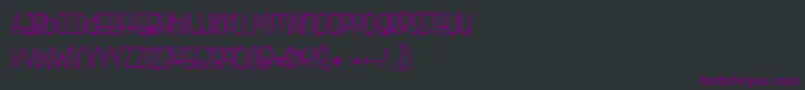 BmdFishfingers Font – Purple Fonts on Black Background