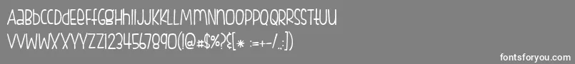 BmdFishfingers Font – White Fonts on Gray Background