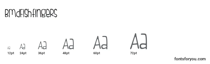 BmdFishfingers Font Sizes