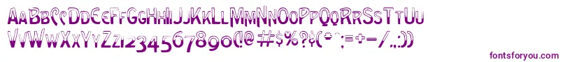 ShadowNormal Font – Purple Fonts on White Background