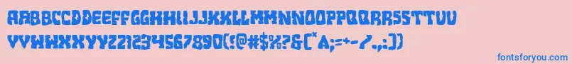 Шрифт Beastian – синие шрифты на розовом фоне