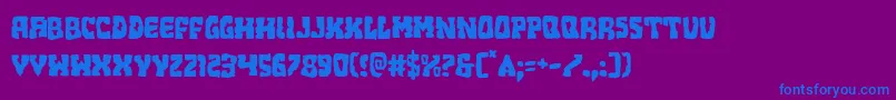 Beastian Font – Blue Fonts on Purple Background