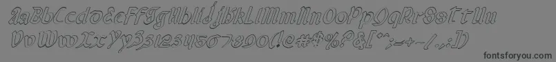 Valeriusoi Font – Black Fonts on Gray Background