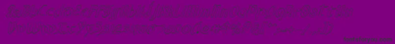 Valeriusoi-Schriftart – Schwarze Schriften auf violettem Hintergrund