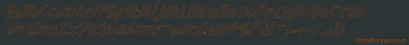 Valeriusoi Font – Brown Fonts on Black Background