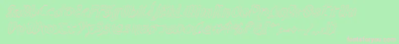 Valeriusoi Font – Pink Fonts on Green Background