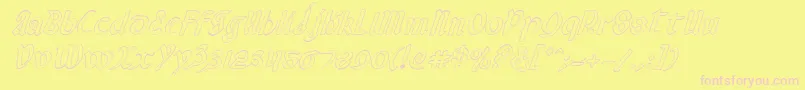 Valeriusoi Font – Pink Fonts on Yellow Background