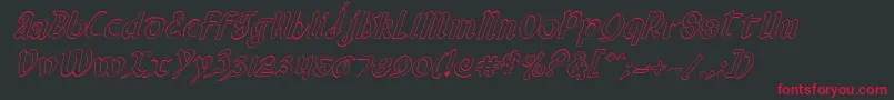 Valeriusoi Font – Red Fonts on Black Background