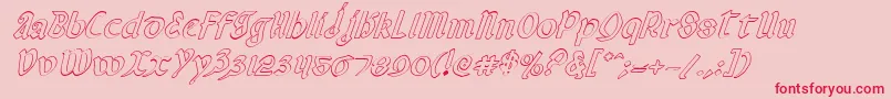 Valeriusoi Font – Red Fonts on Pink Background