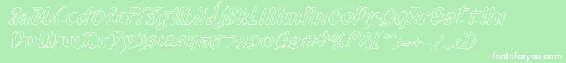Valeriusoi Font – White Fonts on Green Background