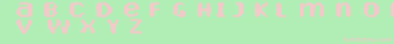 HeartelyFontely Font – Pink Fonts on Green Background