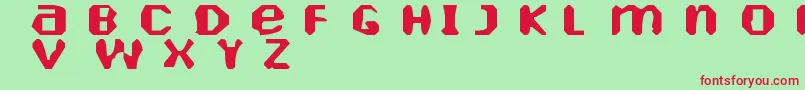 HeartelyFontely Font – Red Fonts on Green Background