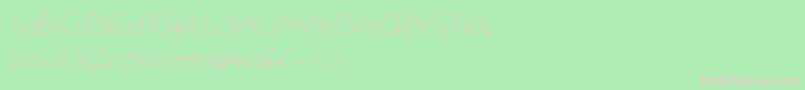 BmdSomethingBlueRegular Font – Pink Fonts on Green Background