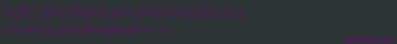 BmdSomethingBlueRegular Font – Purple Fonts on Black Background
