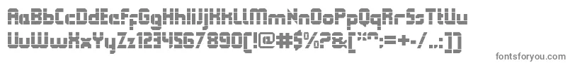 Шрифт QueuebrickOpenblack – серые шрифты на белом фоне
