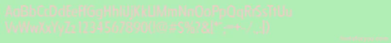 FloridaserialRegular Font – Pink Fonts on Green Background