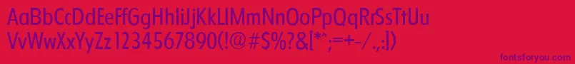 FloridaserialRegular Font – Purple Fonts on Red Background