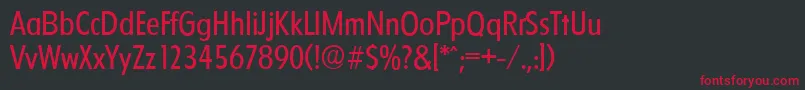 FloridaserialRegular Font – Red Fonts on Black Background