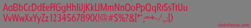 FloridaserialRegular Font – Red Fonts on Gray Background