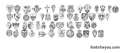 Przegląd czcionki SpainFootballClubs