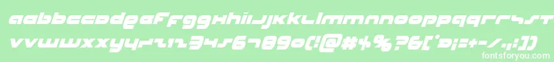 Unisolcondital Font – White Fonts on Green Background