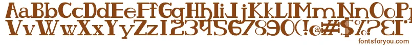 Olhodepe Font – Brown Fonts on White Background