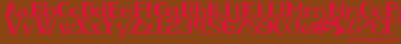 Olhodepe Font – Red Fonts on Brown Background