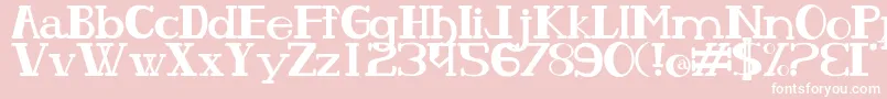 Olhodepe Font – White Fonts on Pink Background