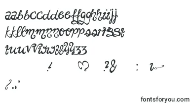 Unchanged font – love Fonts