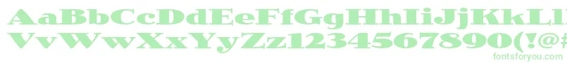 JimbostdBlackexpanded Font – Green Fonts on White Background