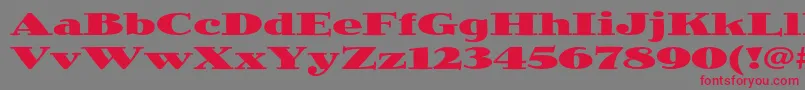 fuente JimbostdBlackexpanded – Fuentes Rojas Sobre Fondo Gris