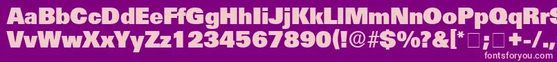 MercatDisplaySsi Font – Pink Fonts on Purple Background