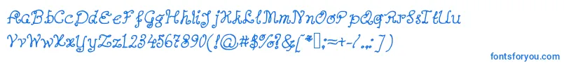 Abutterflyonadaffodil Font – Blue Fonts