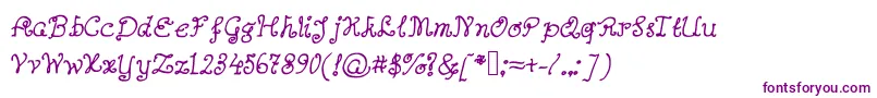 Abutterflyonadaffodil Font – Purple Fonts