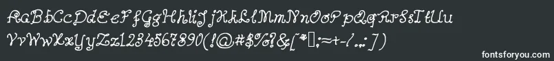 Abutterflyonadaffodil Font – White Fonts