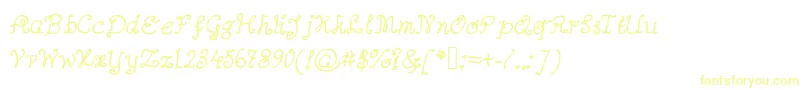 Abutterflyonadaffodil Font – Yellow Fonts