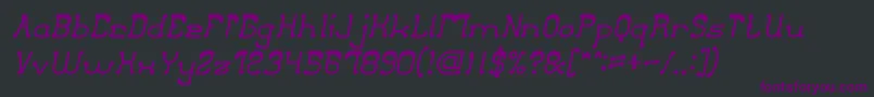 fuente ClubGolfItalic – Fuentes Moradas Sobre Fondo Negro