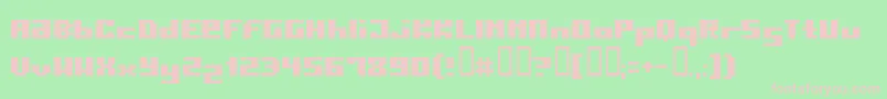 Pormask Font – Pink Fonts on Green Background