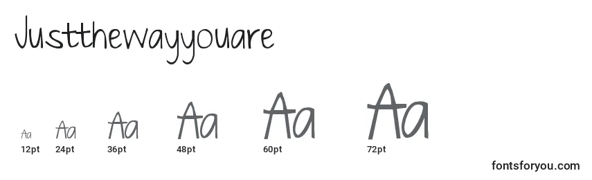 Justthewayyouare Font Sizes